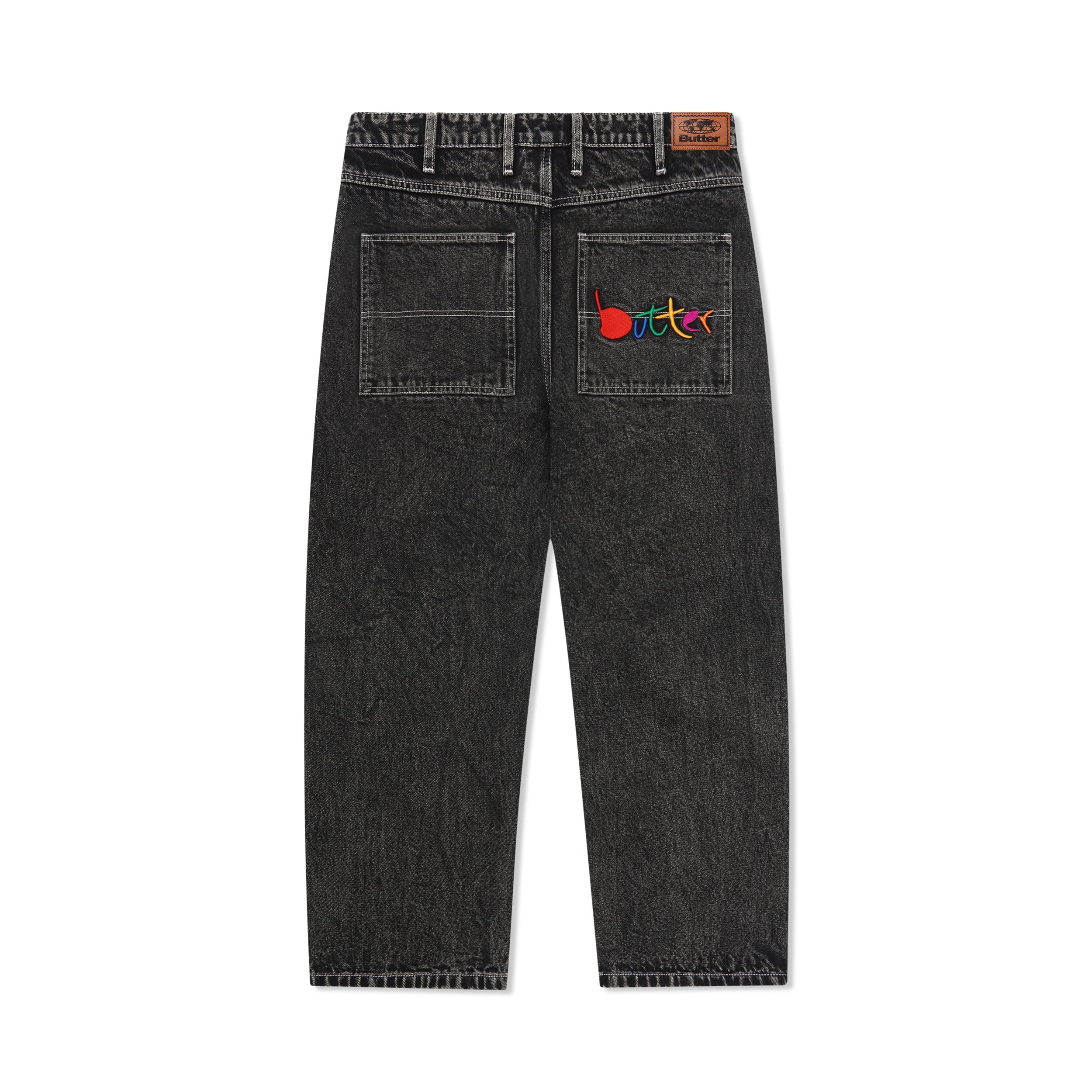 BUTTER - Art Denim Jeans, Washed Black