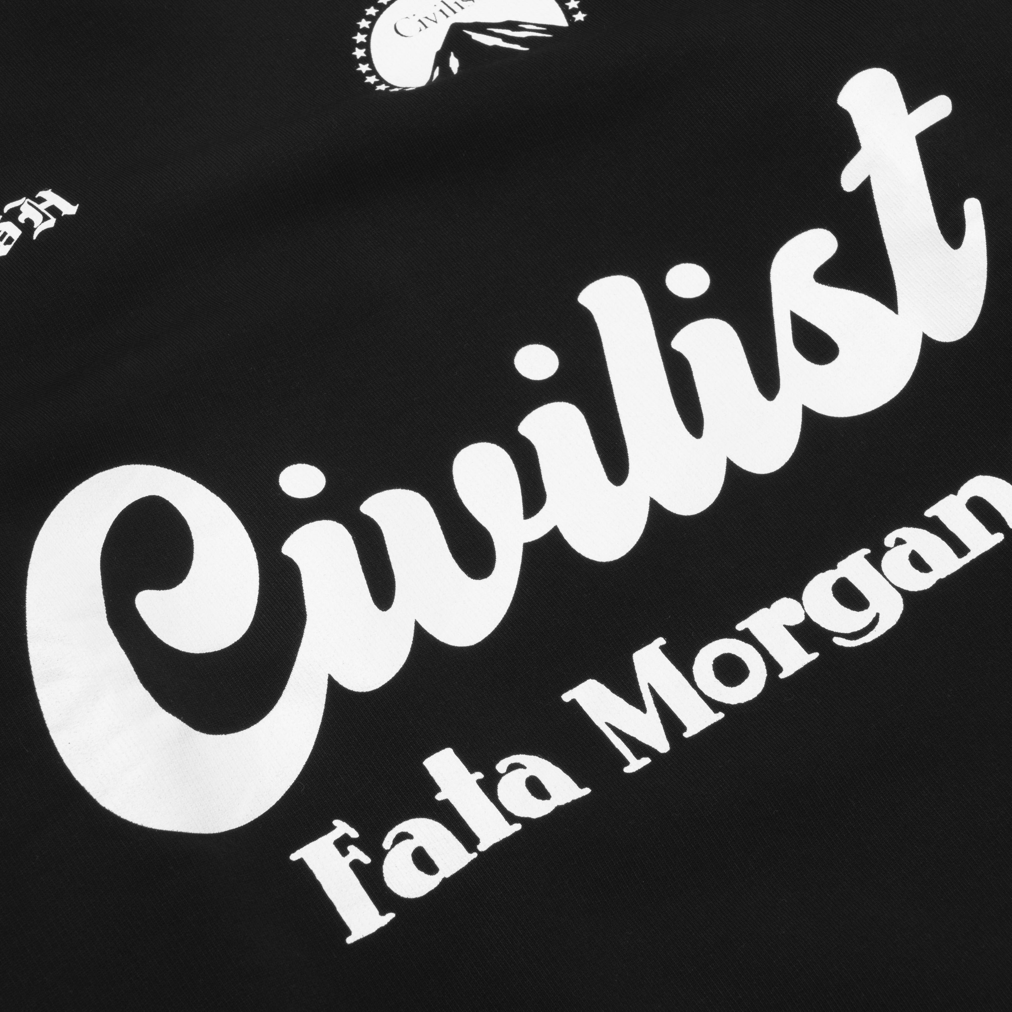 CIVILIST - CREWNECK - Fata Morgana - NEGRO