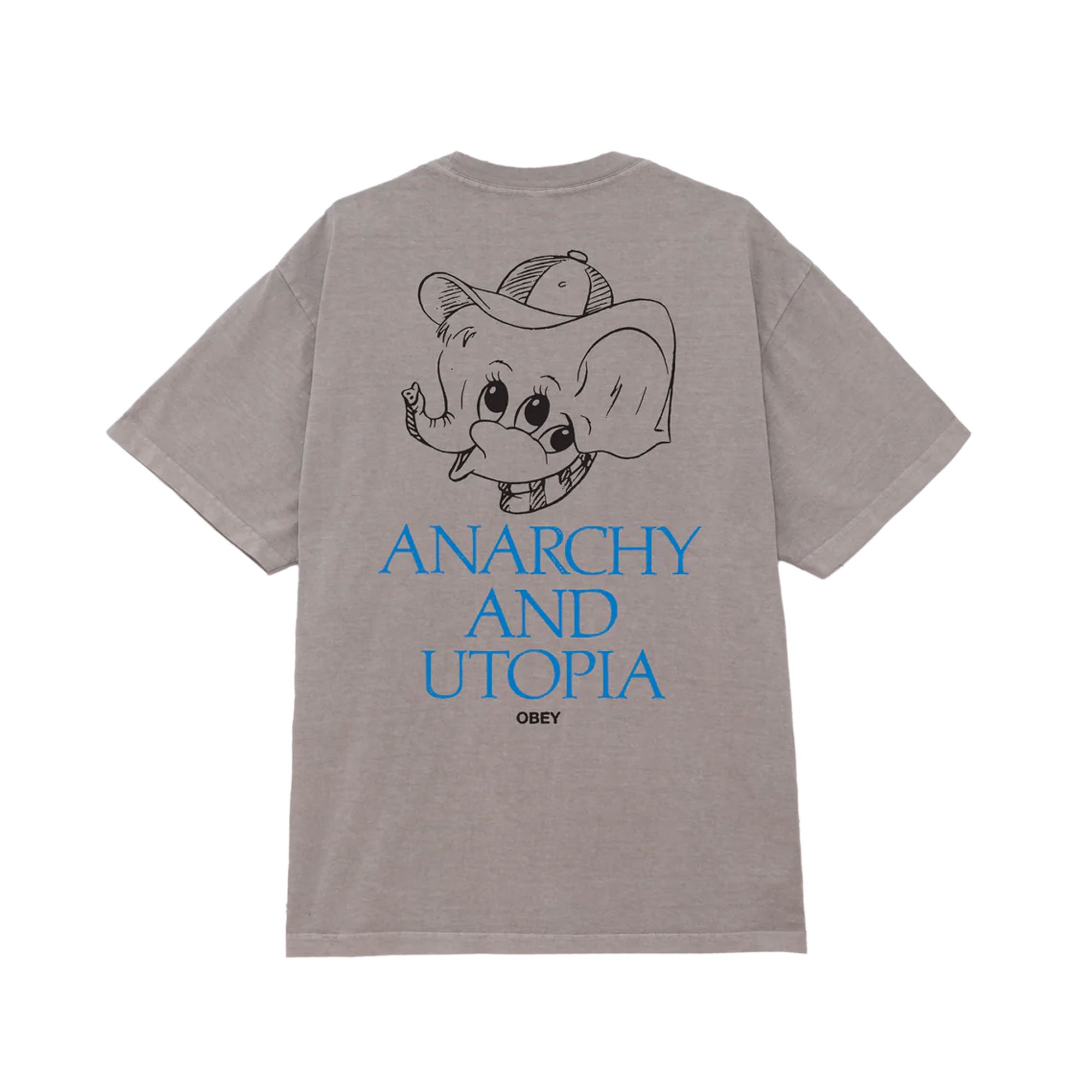 OBEY - ANARCHY & UTOPIA PIGMENT T-SHIRT