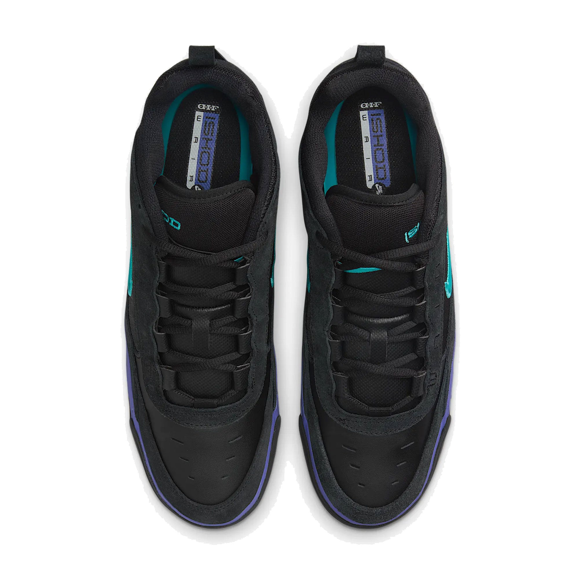 NIKE SB - Air Max Ishod - Negro/Negro/Persian Violet/Dusty Cactus