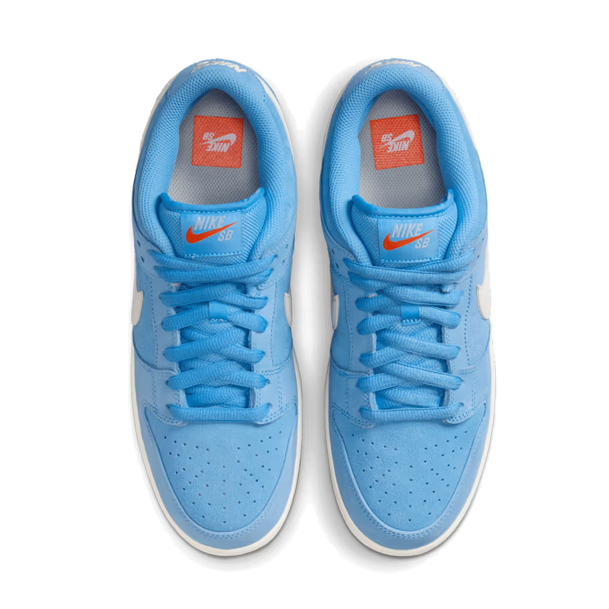 NIKE SB - DUNK LOW PRO - University Blue/Sail/Psychic Blue/Gum Light Brown/Safety Orange