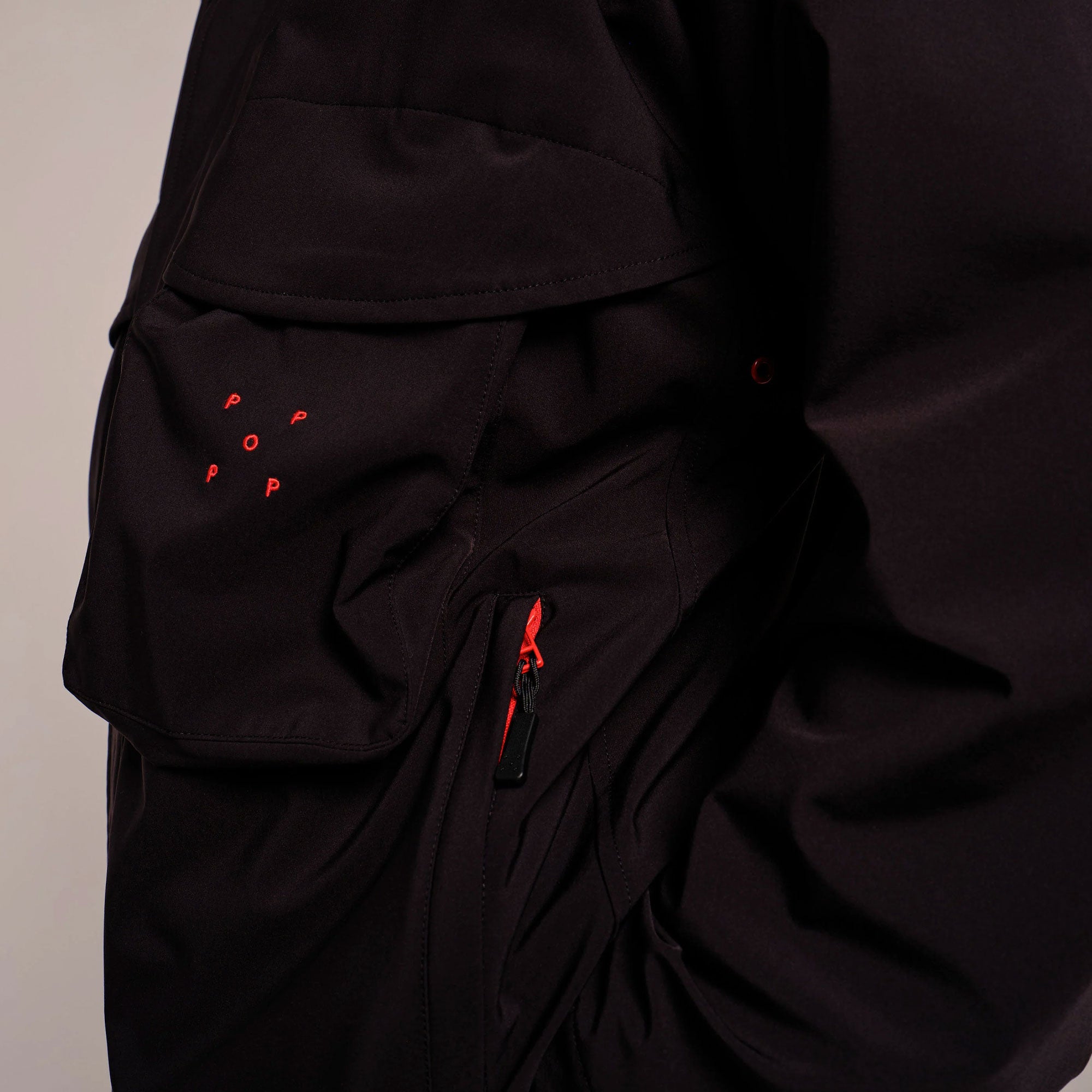 POP TRADING COMPANY - Veste Popshell Noir/Baie de Goji