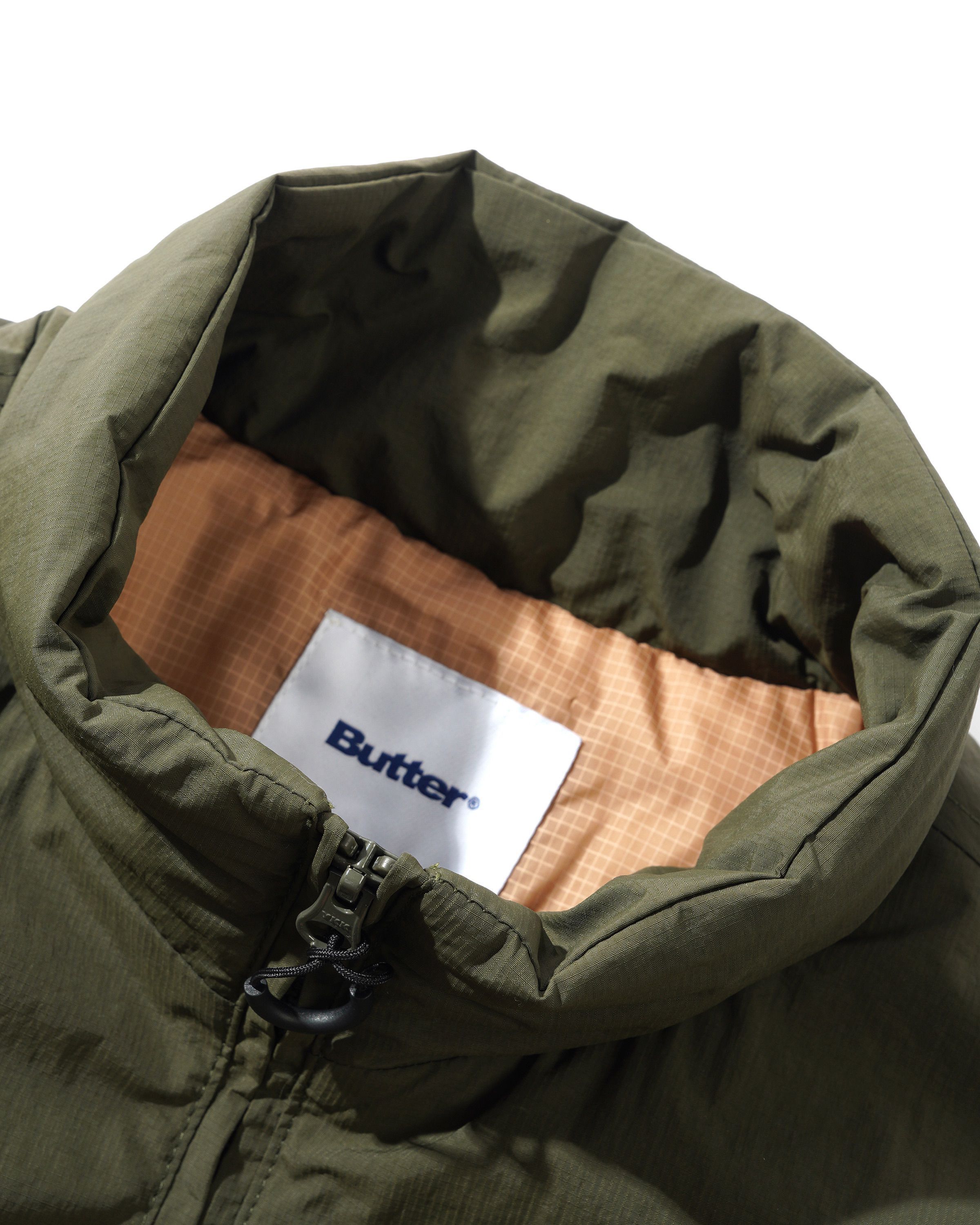 BUTTER - Terrain Puffer Jacket, Dark Olive