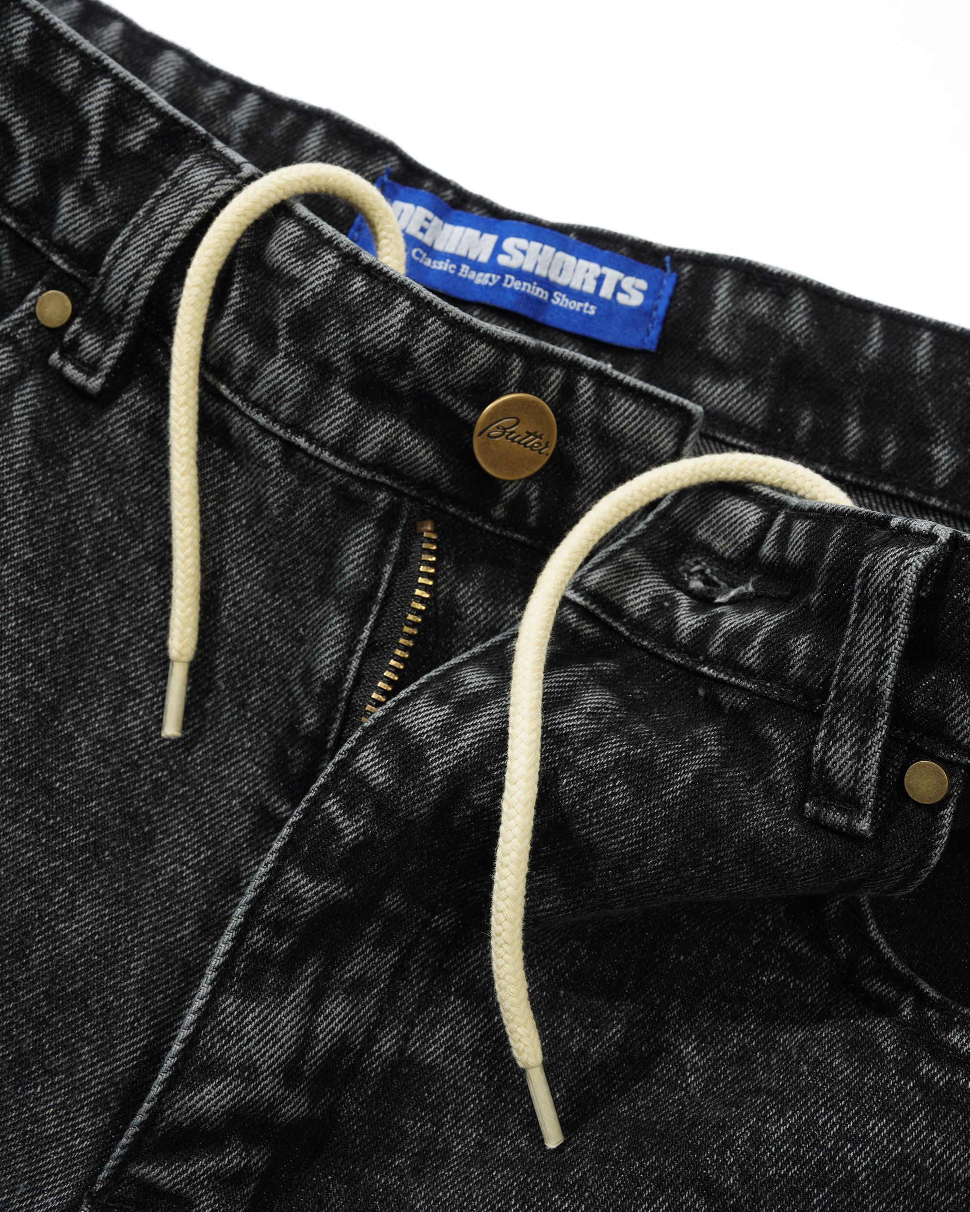 BUTTER - Weathergear Denim Shorts - Faded Black